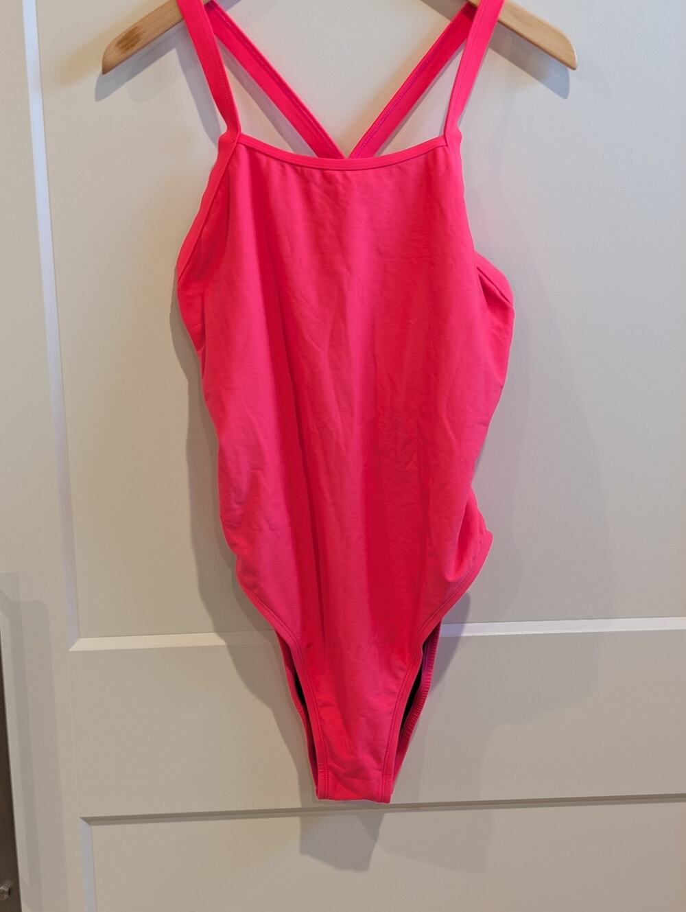 Jolyn Caroline One Piece Race Swimsuit - Size 40- Hot Pink